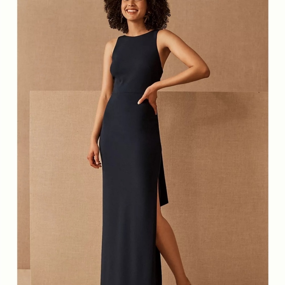 BHLDN London Crepe Tie Back Dress - Picture 6 of 14
